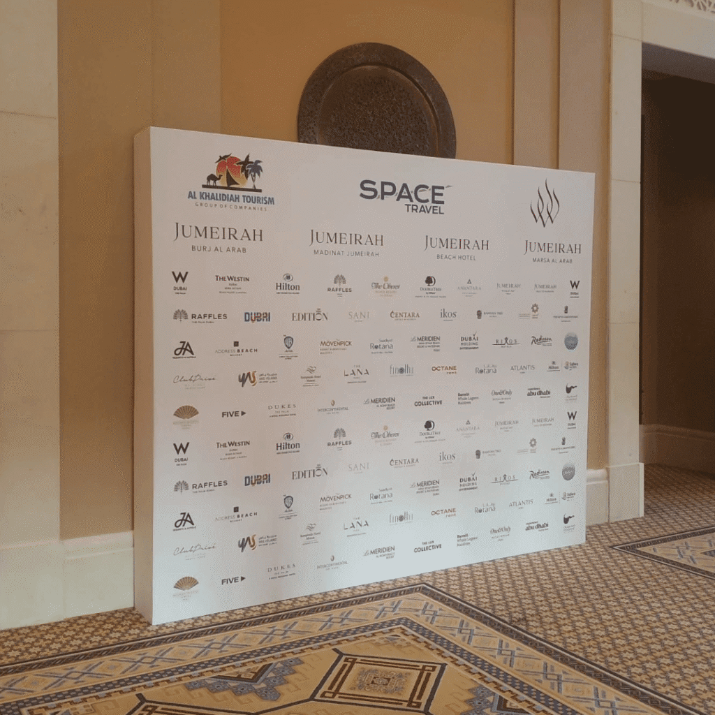 Wooden Backdrop — Efficient Advertising Dubai