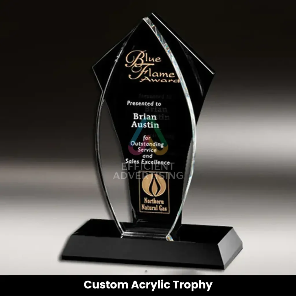 Custom Acrylic Trophy — Efficient Advertising Dubai