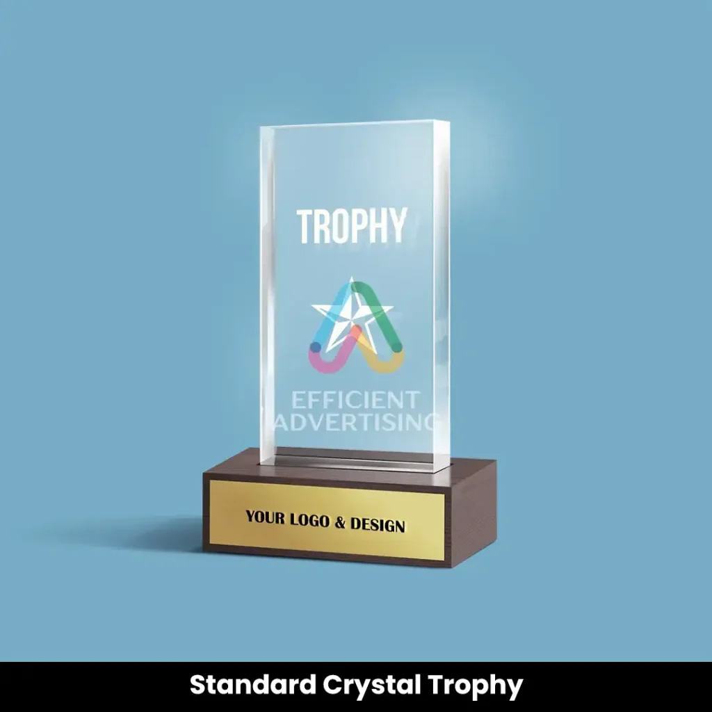 Standard Crystal Trophy — Efficient Advertising Dubai