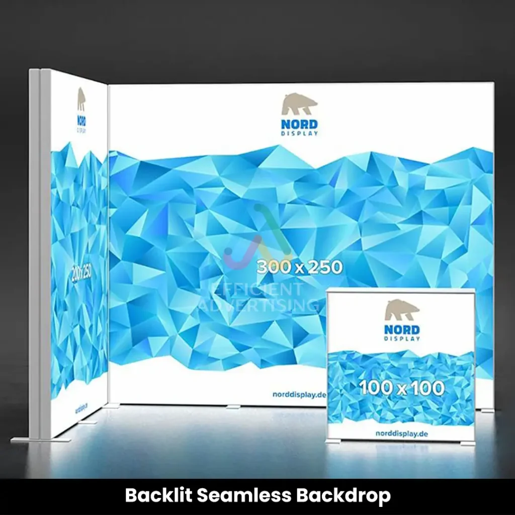 Backlit Seamless Backdrop — Efficient Advertising Dubai