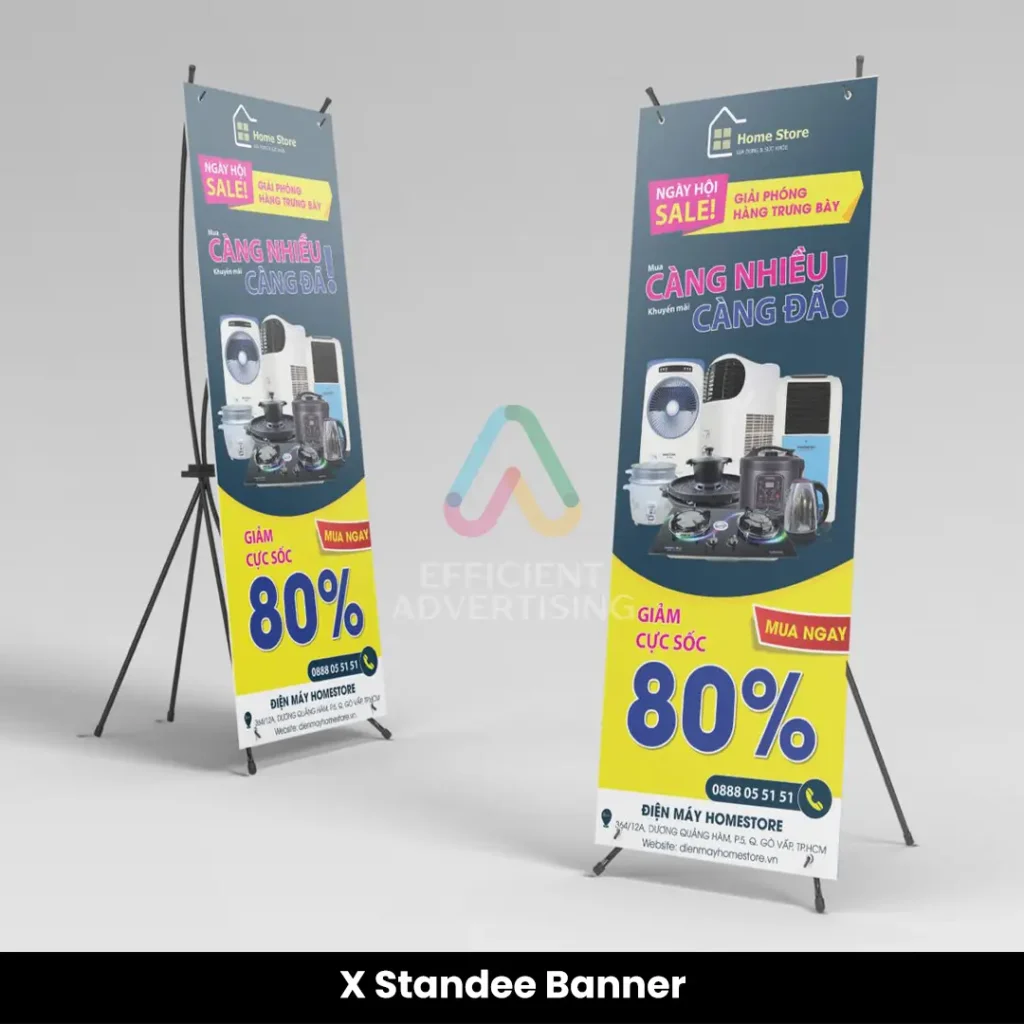 X Standee Banner — Efficient Advertising Dubai