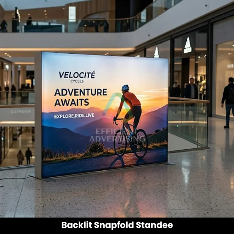 Backlit Snapfold Standee Dubai