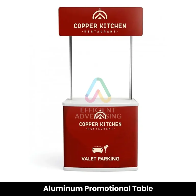 Aluminum Promotional Table in Exhibitions & Events by Efficient Advertising Dubai