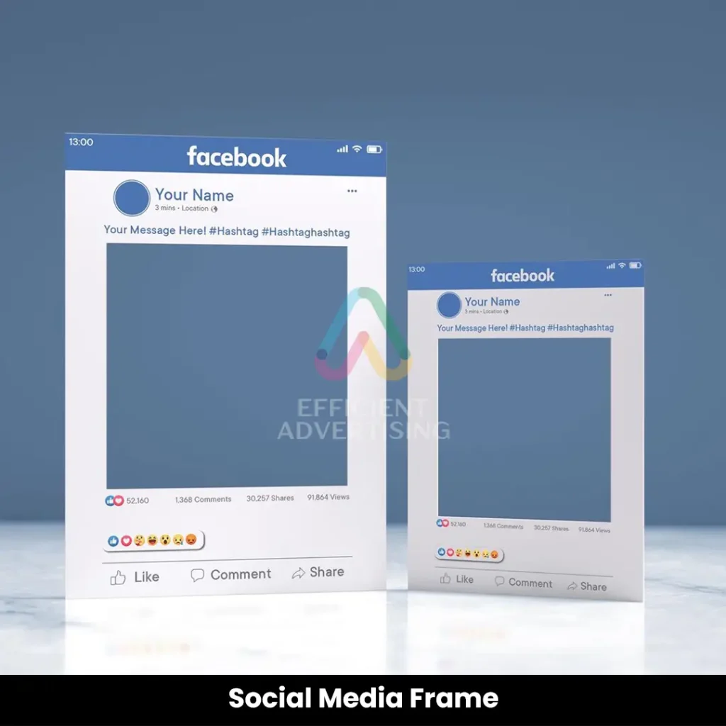 Social Media Frame — Efficient Advertising Dubai