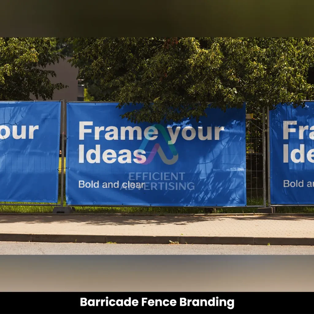Barricade Fence Branding — Efficient Advertising Dubai