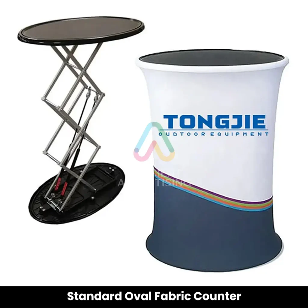 Standard Oval Fabric Counter — Efficient Advertising Dubai
