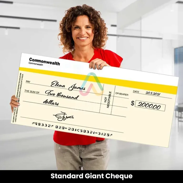 Standard Giant Cheque Dubai
