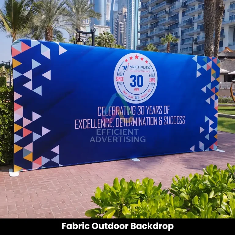 Fabric Outdoor Backdrop Dubai