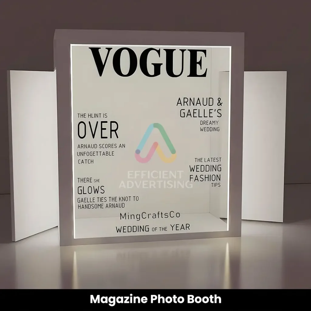 Magazine Photo Booth — Efficient Advertising Dubai