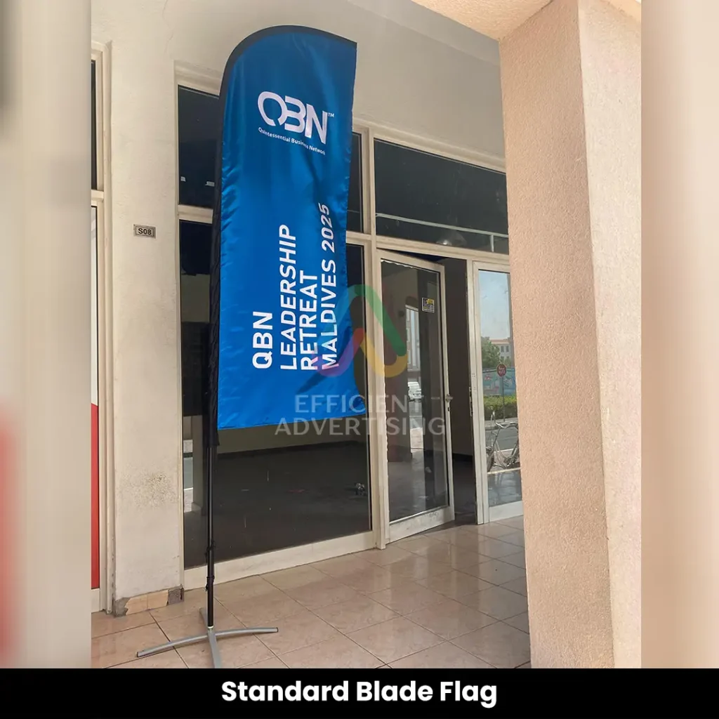 Standard Blade Flag — Efficient Advertising Dubai