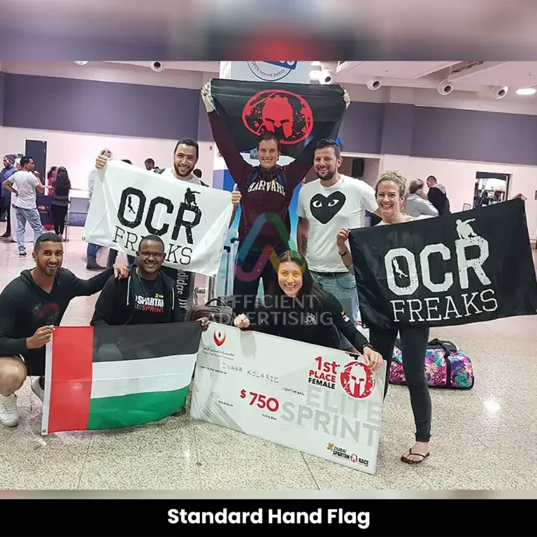 Standard Hand Flag in Flags by Efficient Advertising Dubai
