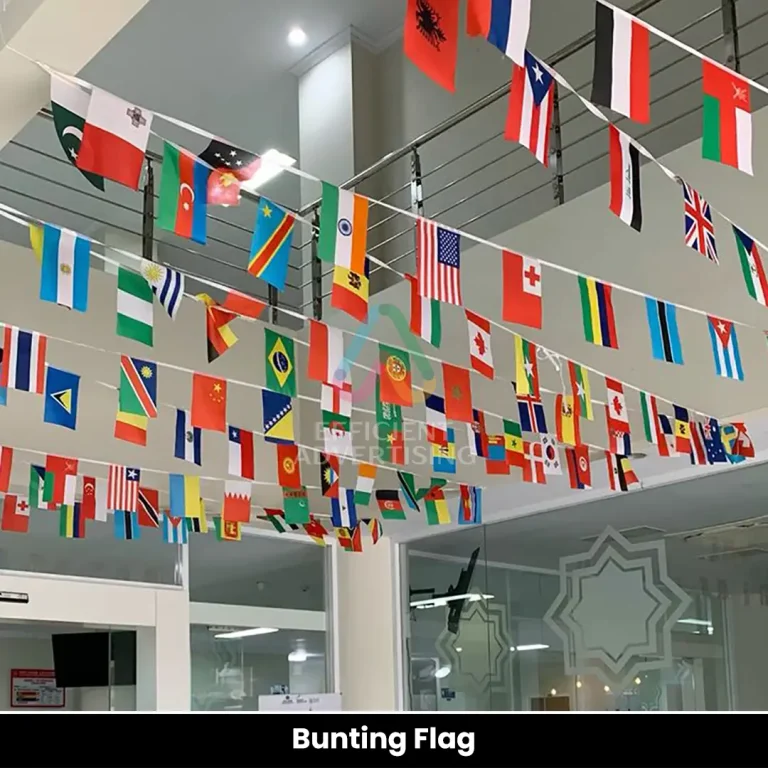 Bunting Flag in Flags by Efficient Advertising Dubai