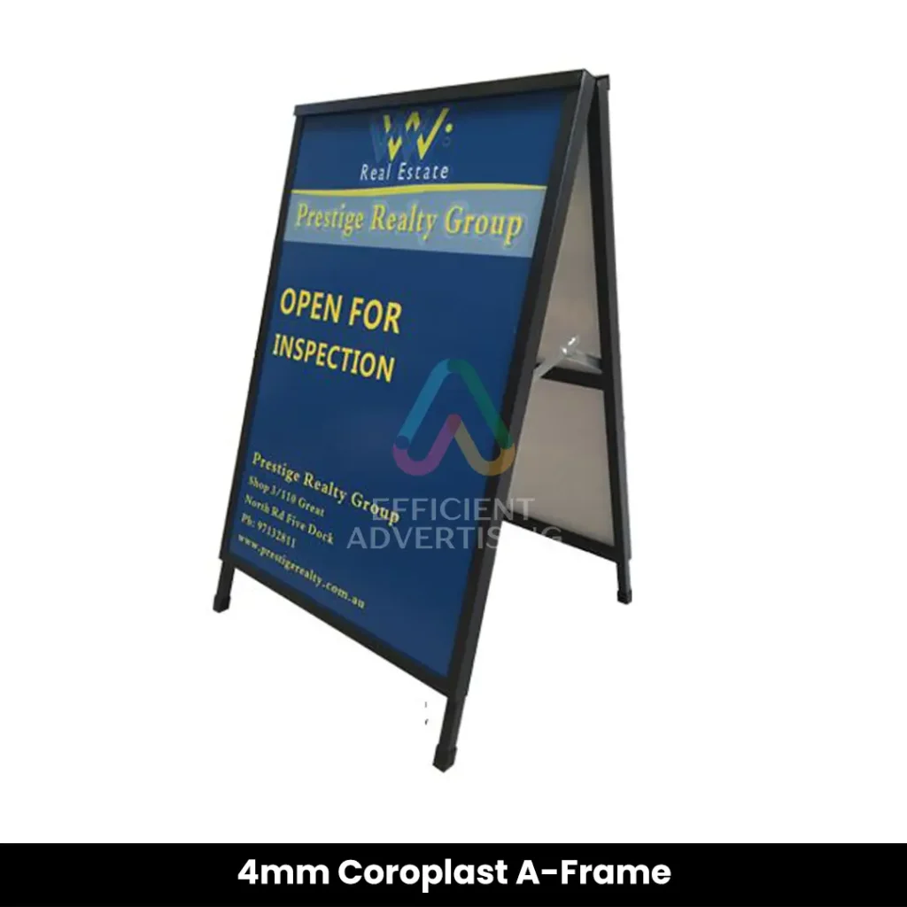 4mm Coroplast A-Frame — Efficient Advertising Dubai