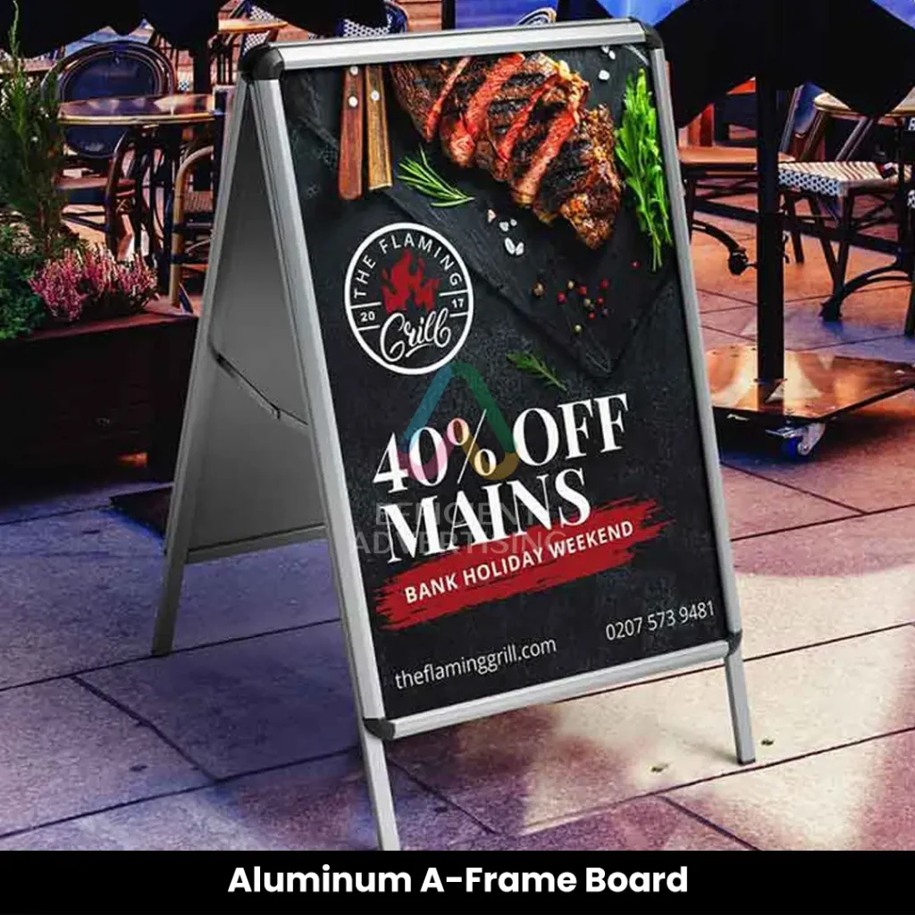 Aluminum A-Frame Board — Efficient Advertising Dubai