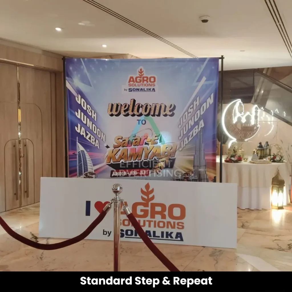 Standard Step & Repeat — Efficient Advertising Dubai