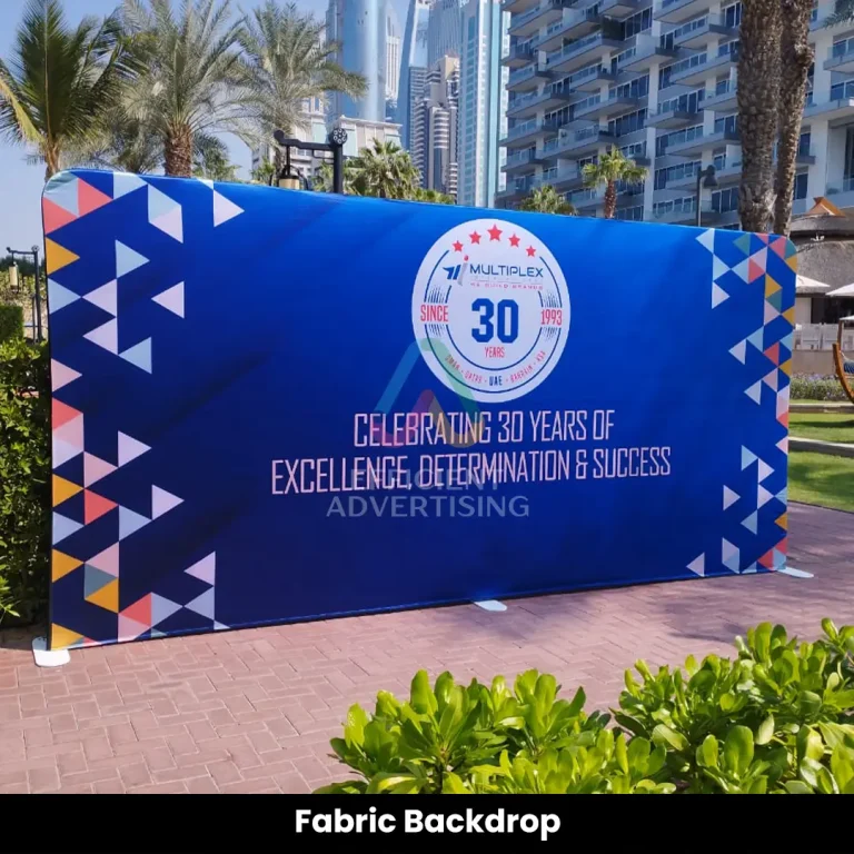 Fabric Backdrop in Exhibitions & Events by Efficient Advertising Dubai