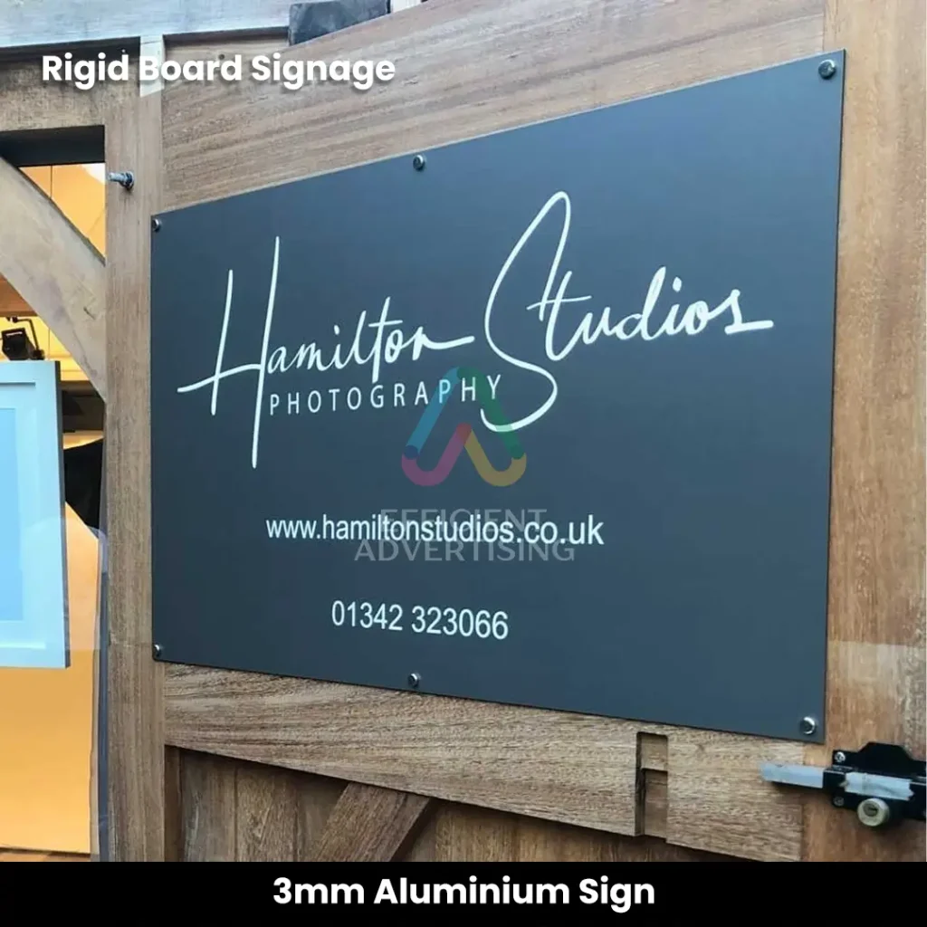 3mm Aluminium Sign — Efficient Advertising Dubai