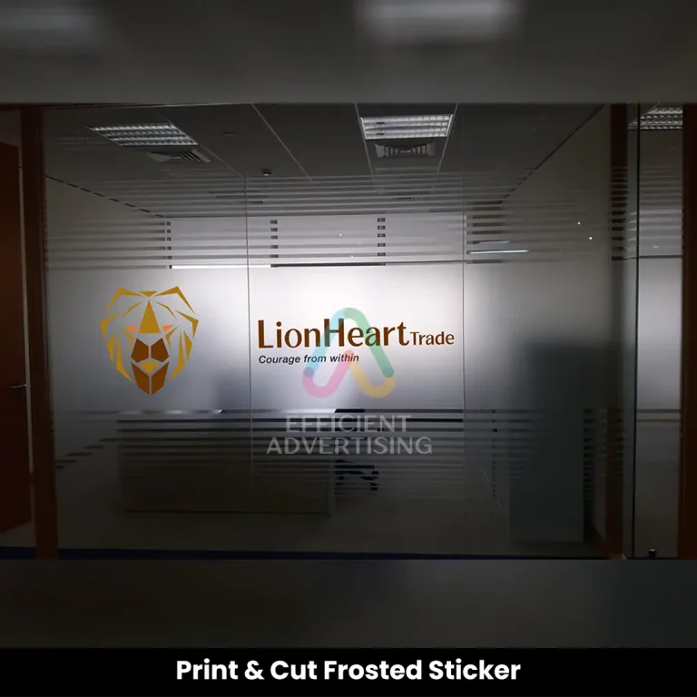 Print & Cut Frosted Sticker Dubai