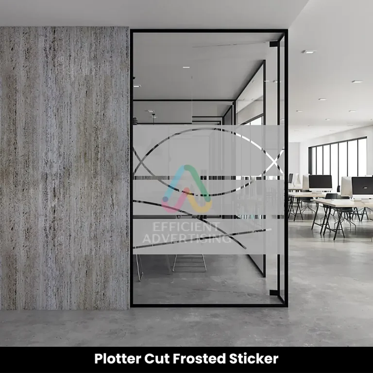 Plotter Cut Frosted Sticker Dubai