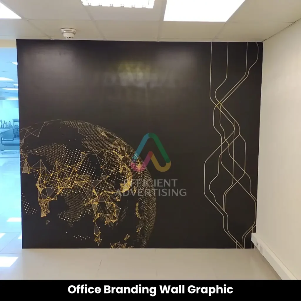 Office Branding Wall Graphic — Efficient Advertising Dubai