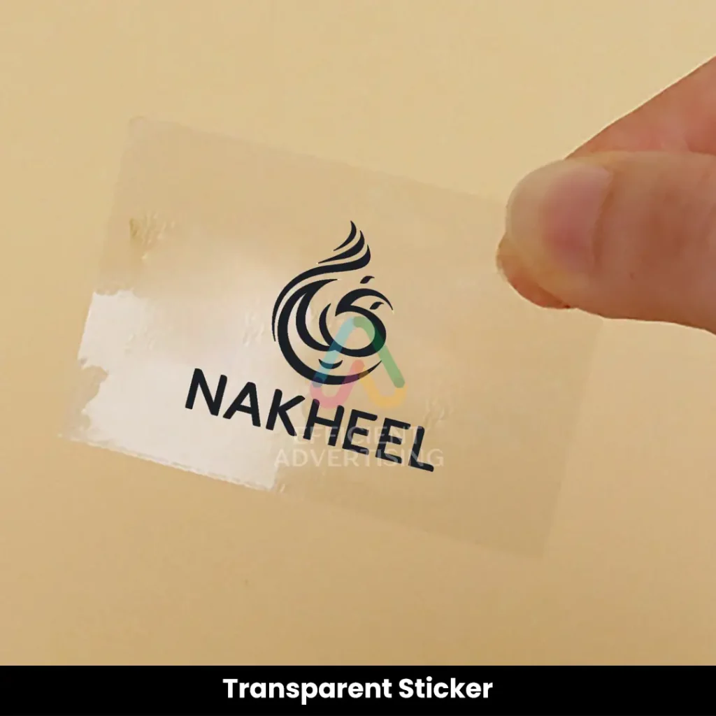 Transparent Sticker — Efficient Advertising Dubai
