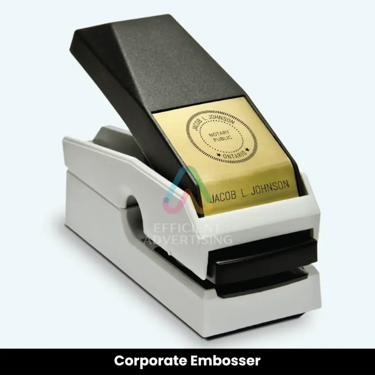 Corporate Embosser in Office & Retail Branding by Efficient Advertising Dubai