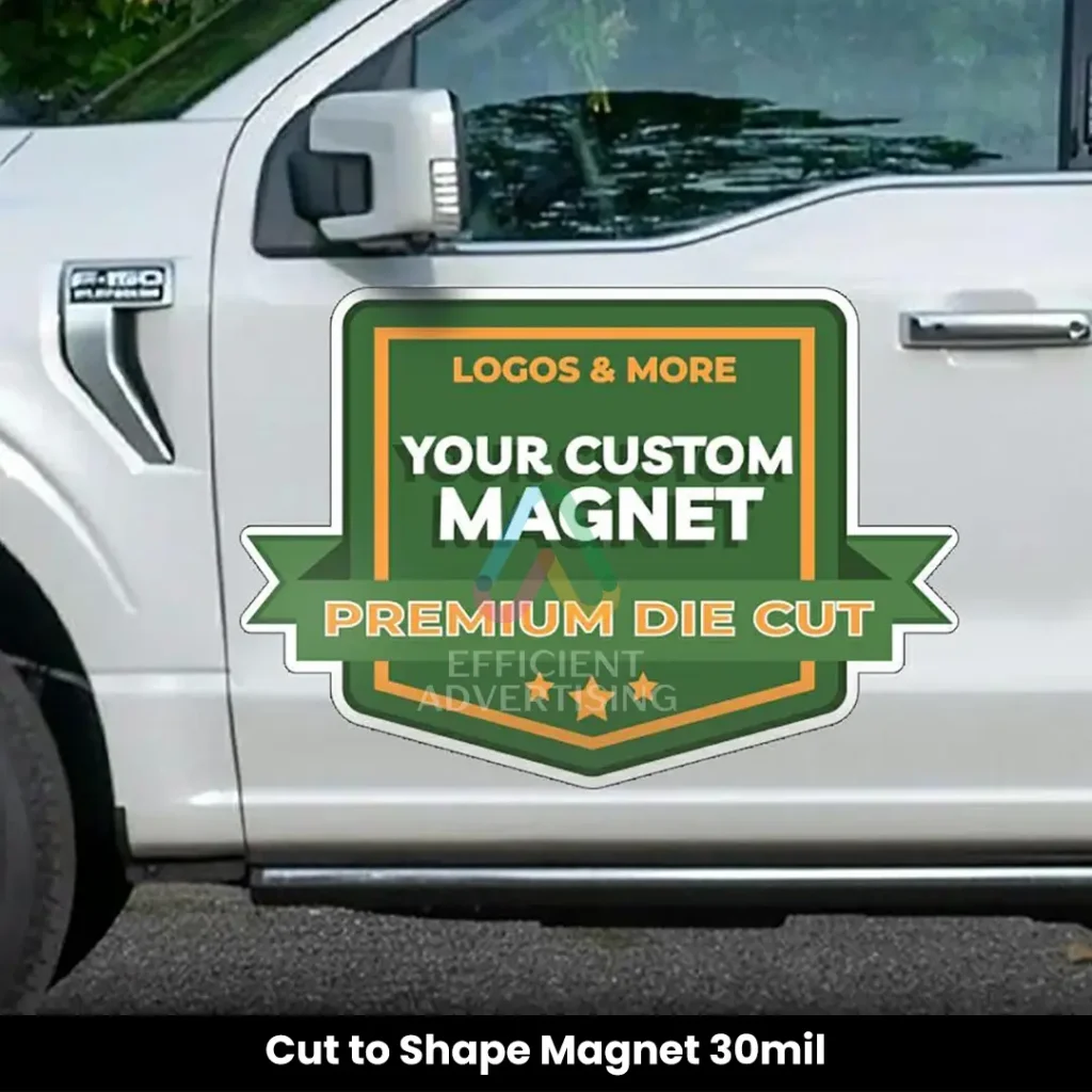 Cut to Shape Magnet 30mil — Efficient Advertising Dubai
