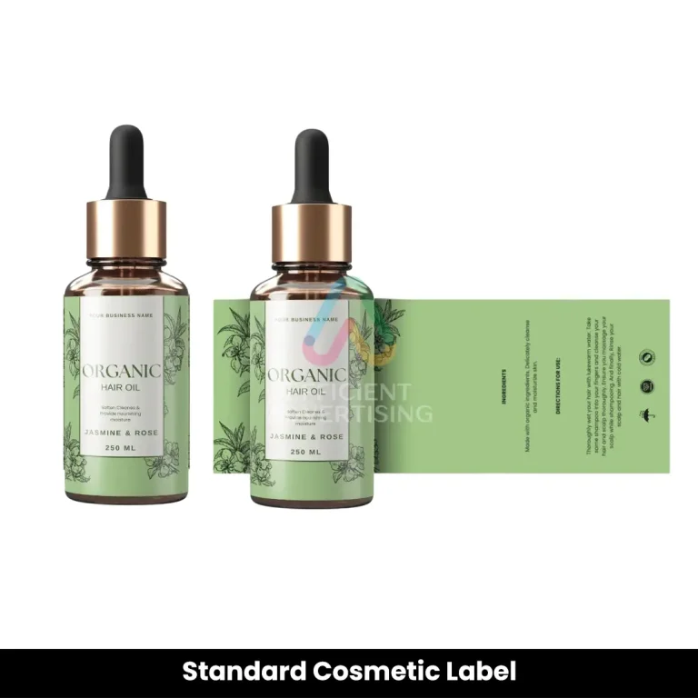 Standard Cosmetic Label Dubai