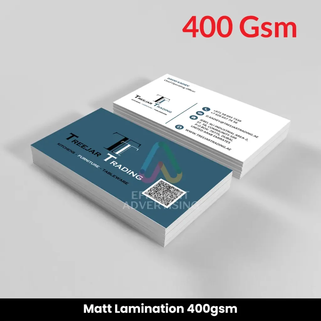 Matt Lamination 400gsm — Efficient Advertising Dubai