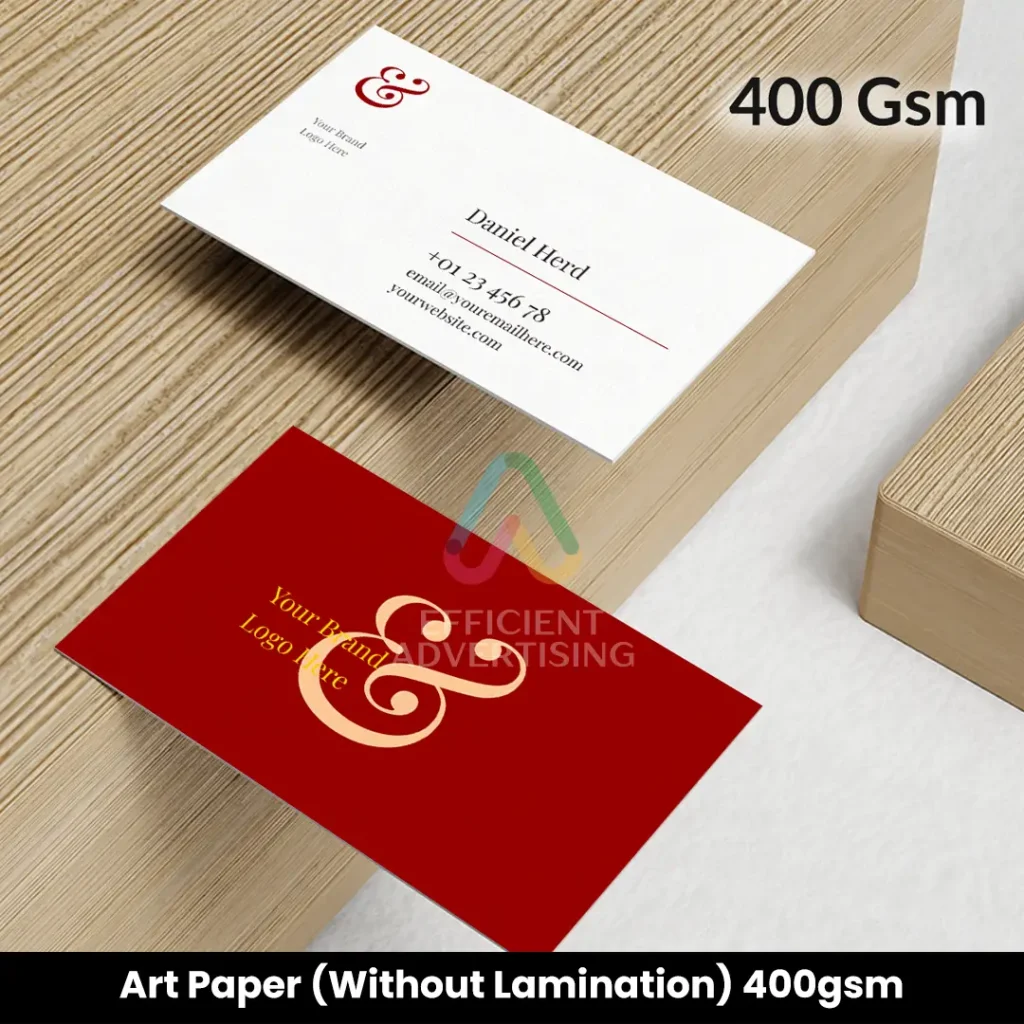 Art Paper (Without Lamination) 400gsm — Efficient Advertising Dubai