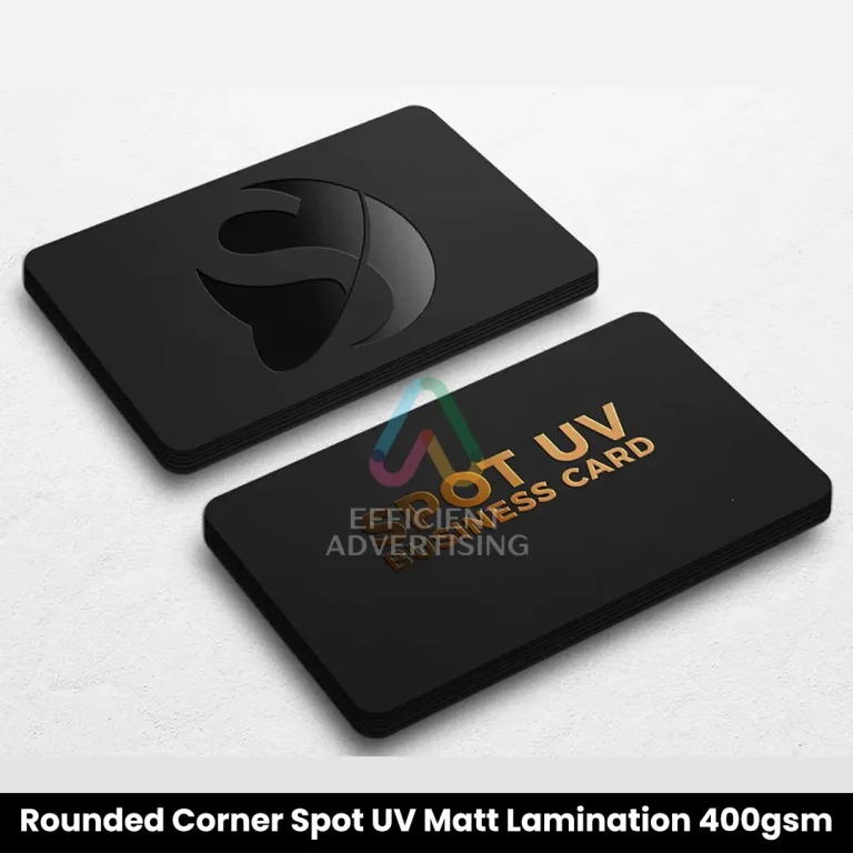 Rounded Corner Spot UV Matt Lamination 400gsm Dubai