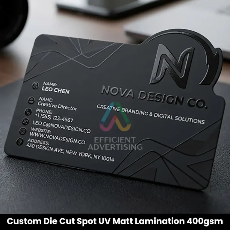 Custom Die Cut Spot UV Matt Lamination 400gsm Dubai