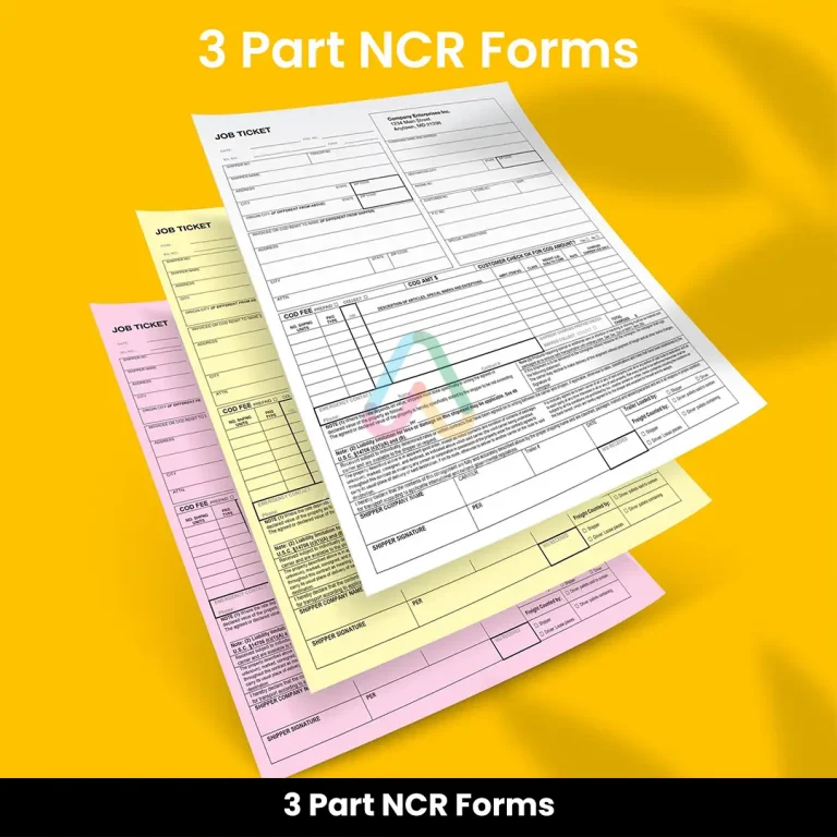 3 Part NCR Forms Dubai