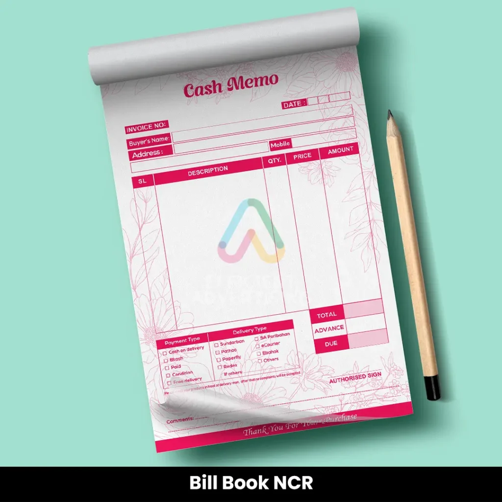 Bill Book NCR — Efficient Advertising Dubai
