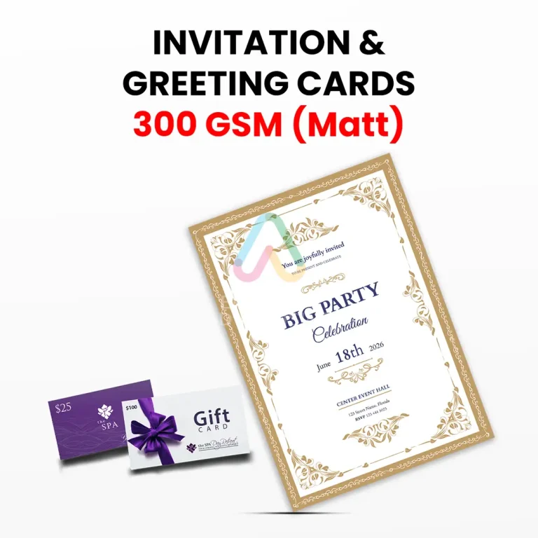 350 GSM Matte Finish in Print & Stationery by Efficient Advertising Dubai