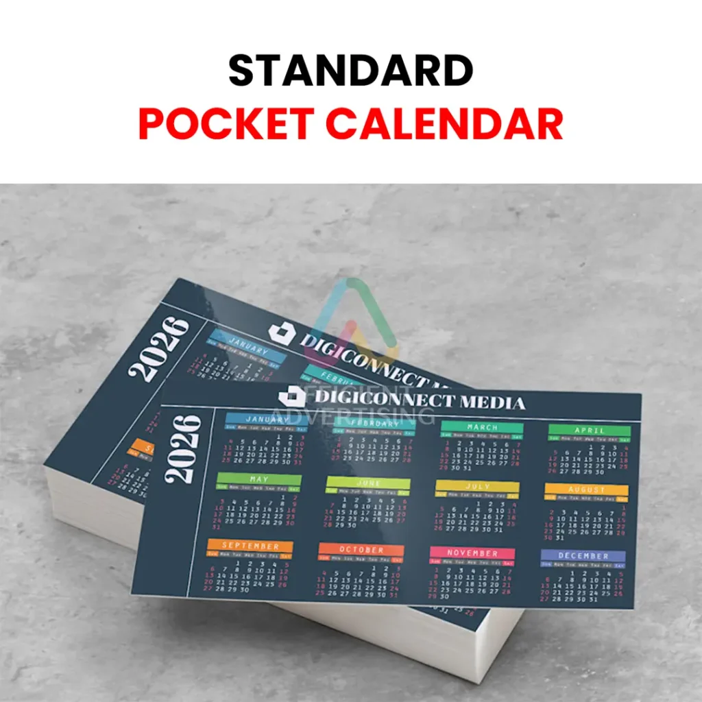 Standard Pocket Calendar — Efficient Advertising Dubai