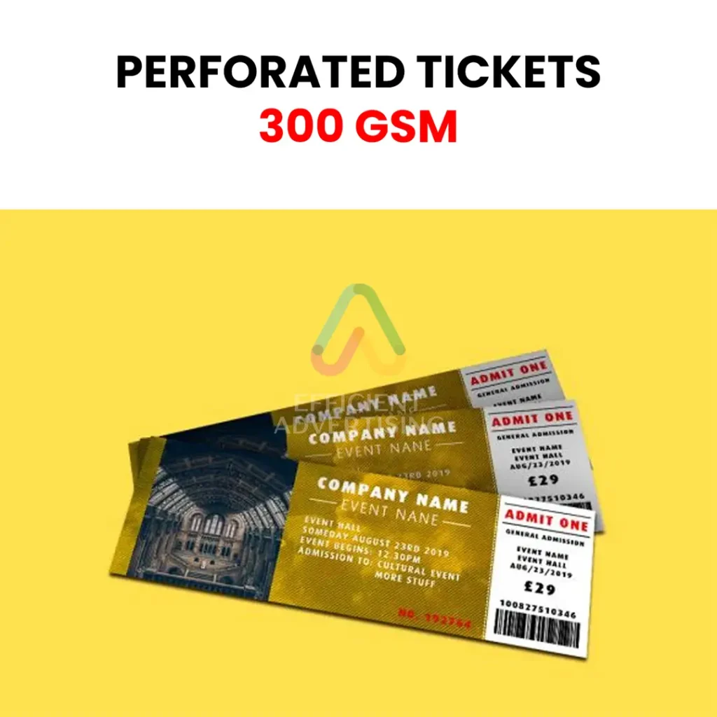 Perforated Ticket — Efficient Advertising Dubai