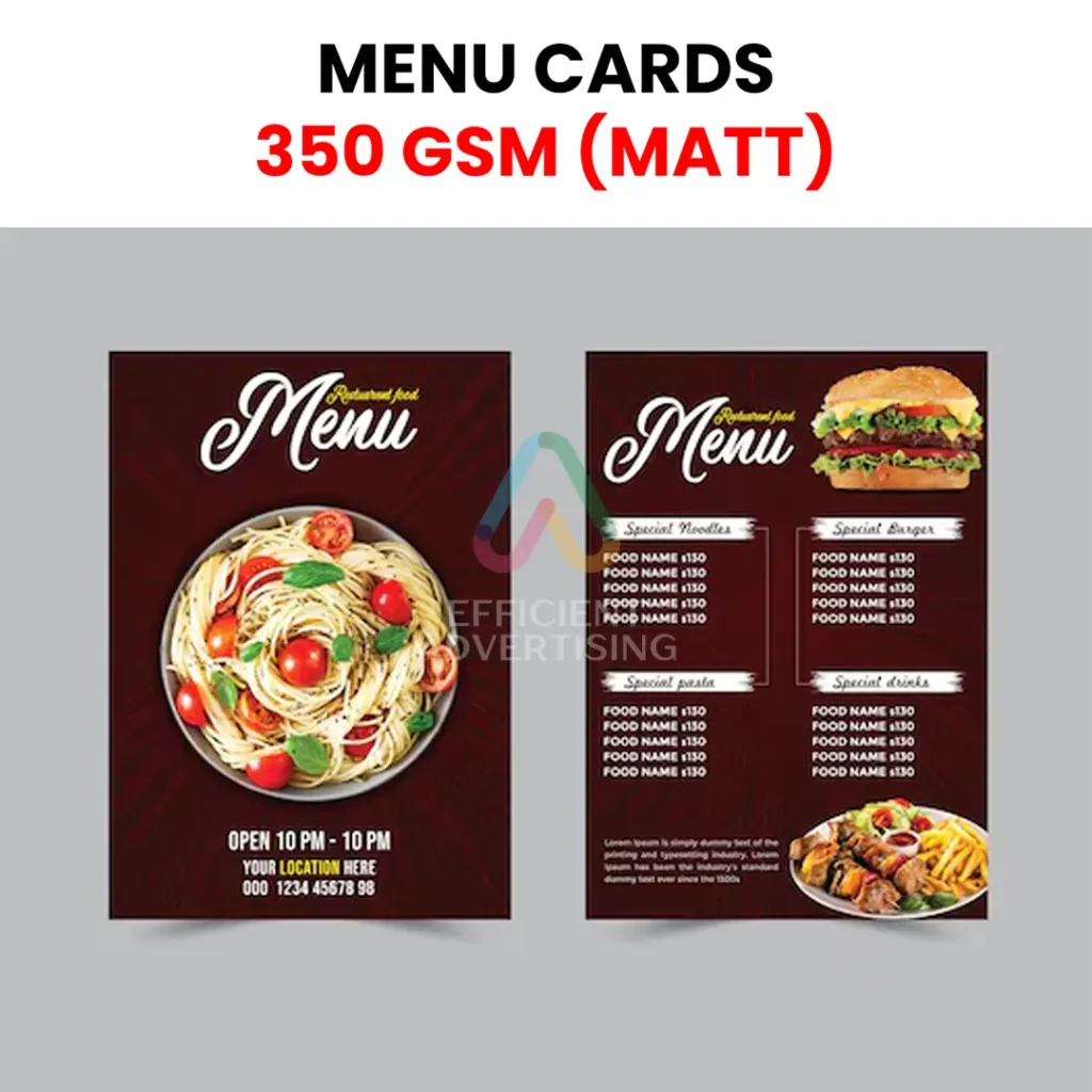 Matt Lamination 350gsm — Efficient Advertising Dubai