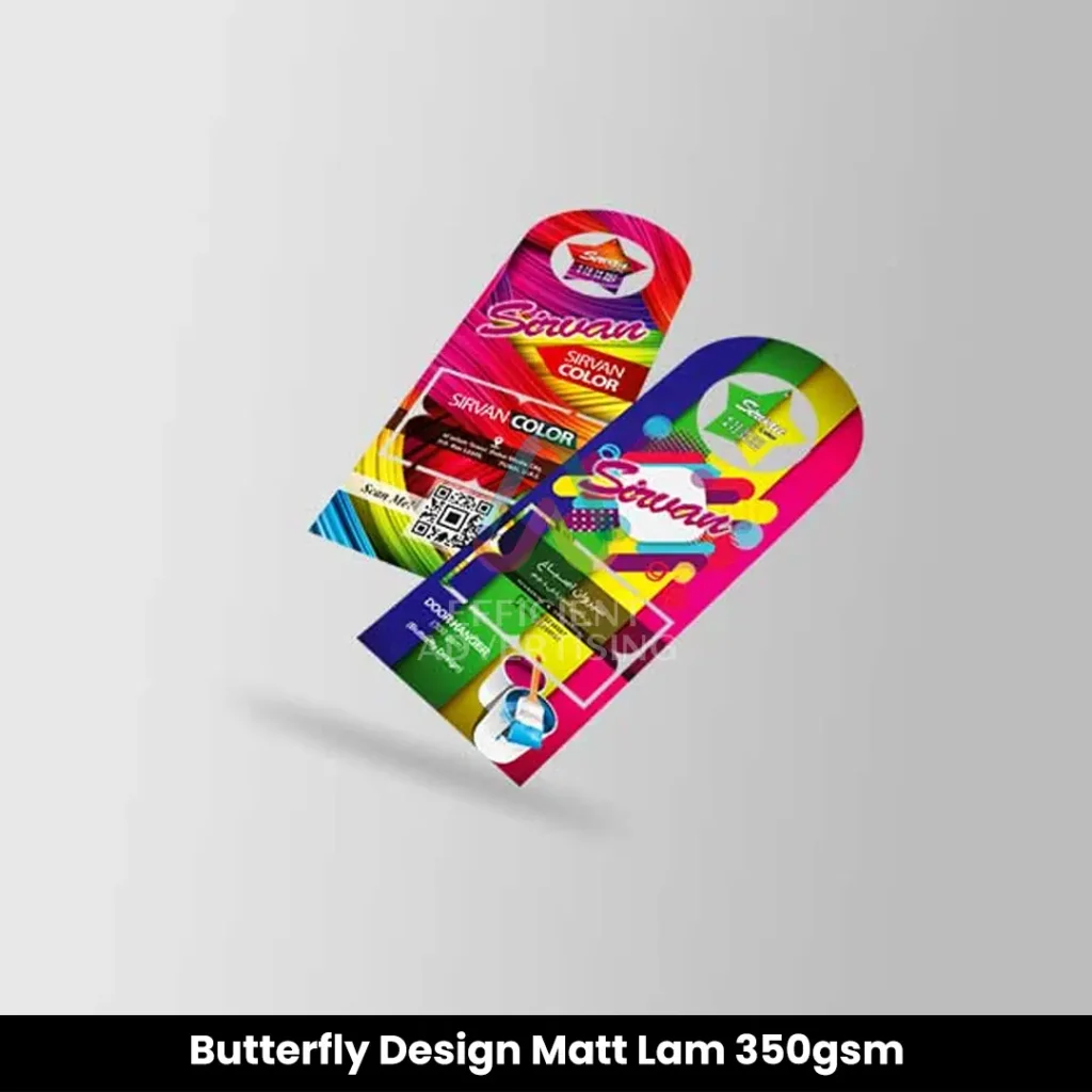 Butterfly Design Matt Lam 350gsm — Efficient Advertising Dubai
