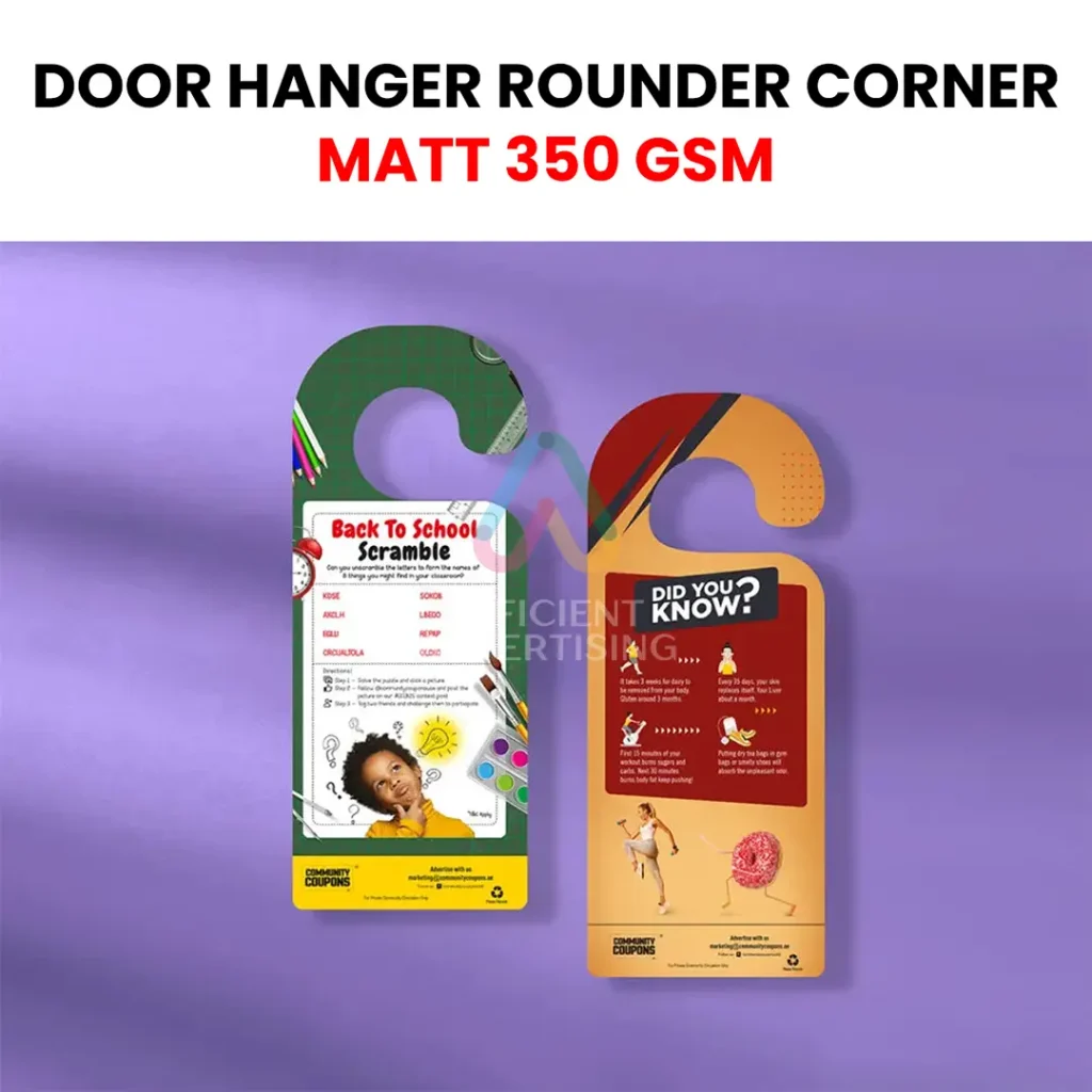 Rounded Corner Matt Lam 350gsm — Efficient Advertising Dubai