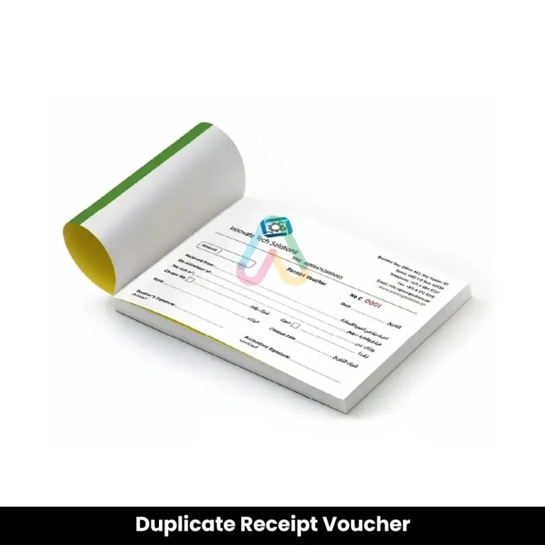 Duplicate Receipt Voucher Dubai