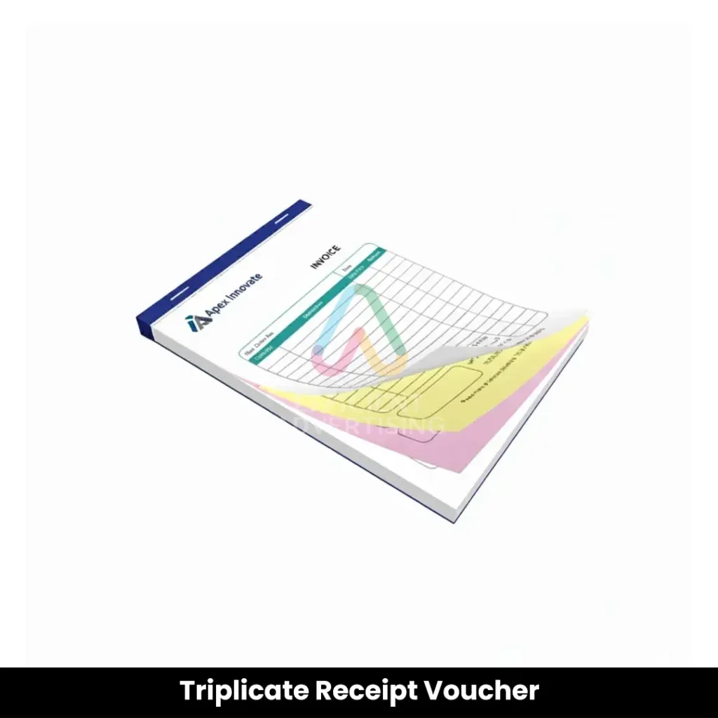 Triplicate Receipt Voucher — Efficient Advertising Dubai