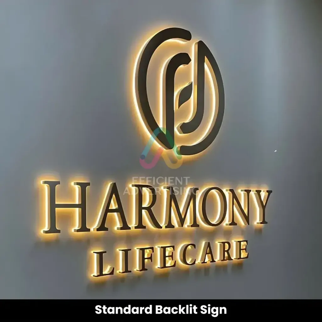Standard Backlit Sign — Efficient Advertising Dubai