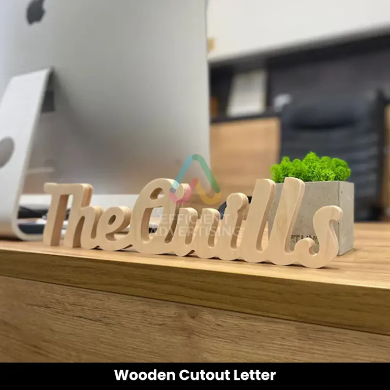 Wooden Cutout Letter Dubai