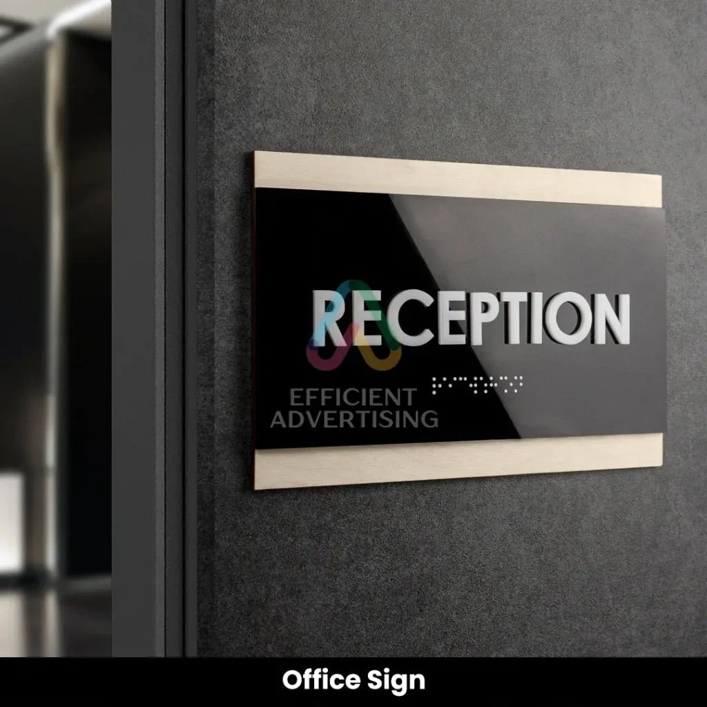 Office Sign — Efficient Advertising Dubai