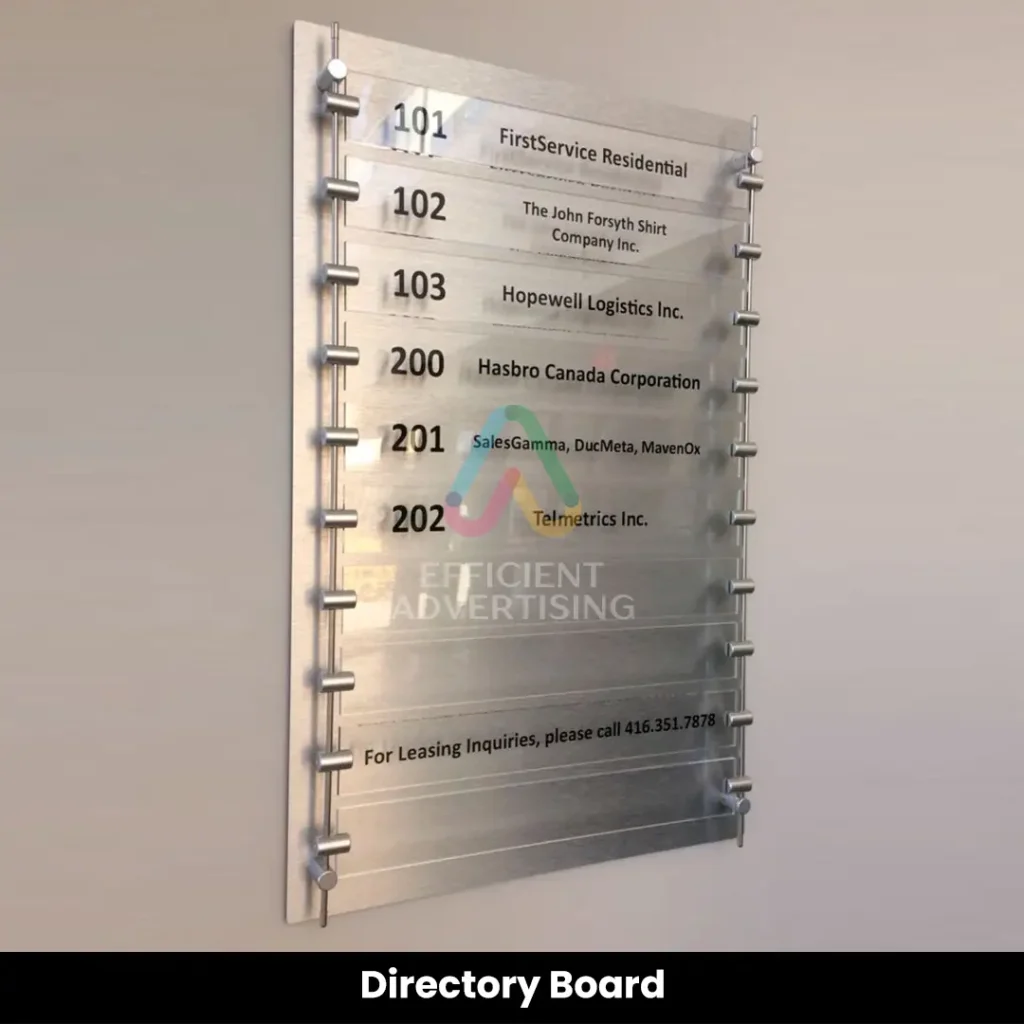 Directory Board — Efficient Advertising Dubai