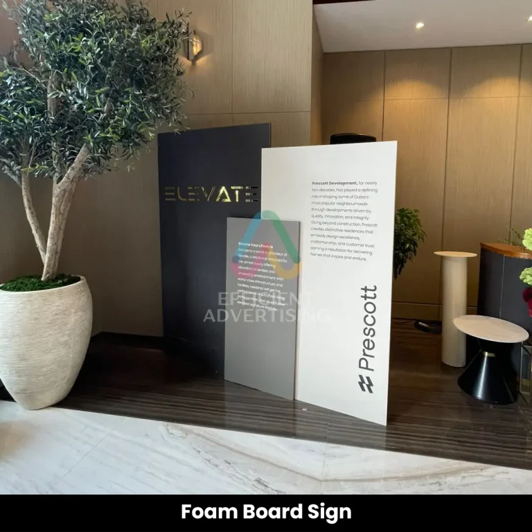 Foam Board Sign Dubai