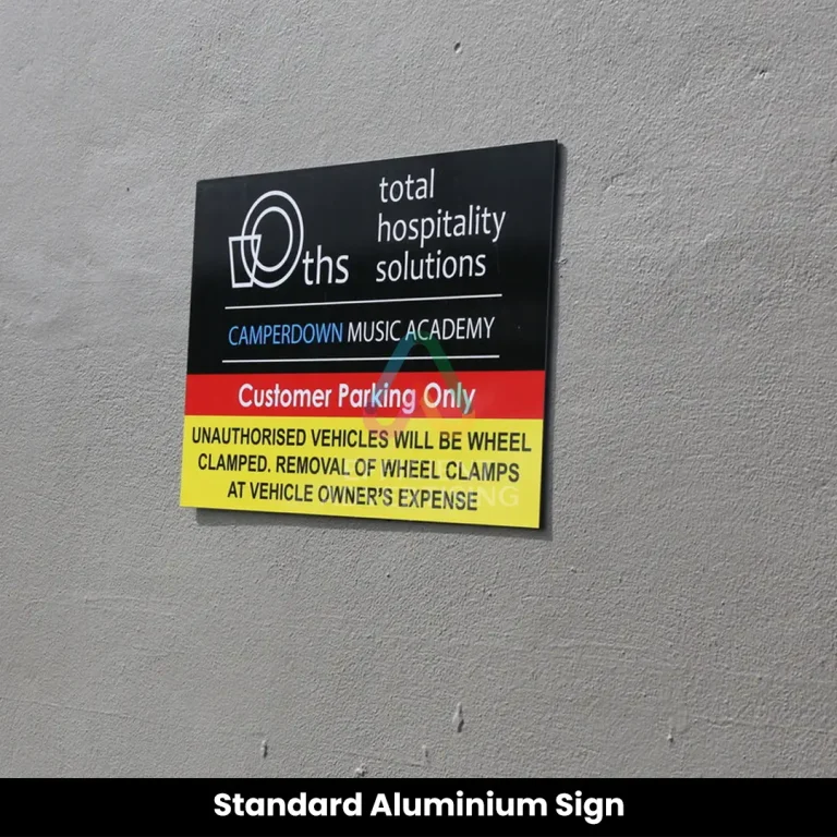 Standard Aluminium Sign Dubai