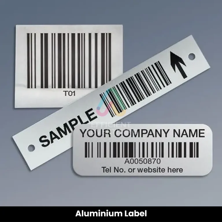 Aluminium Label in Signage by Efficient Advertising Dubai