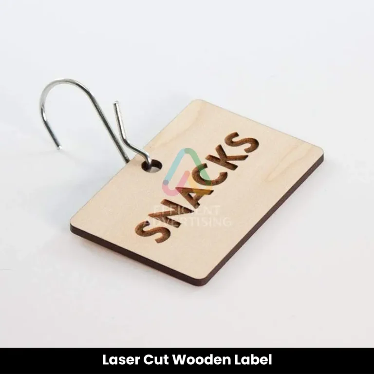 Laser Cut Wooden Label Dubai